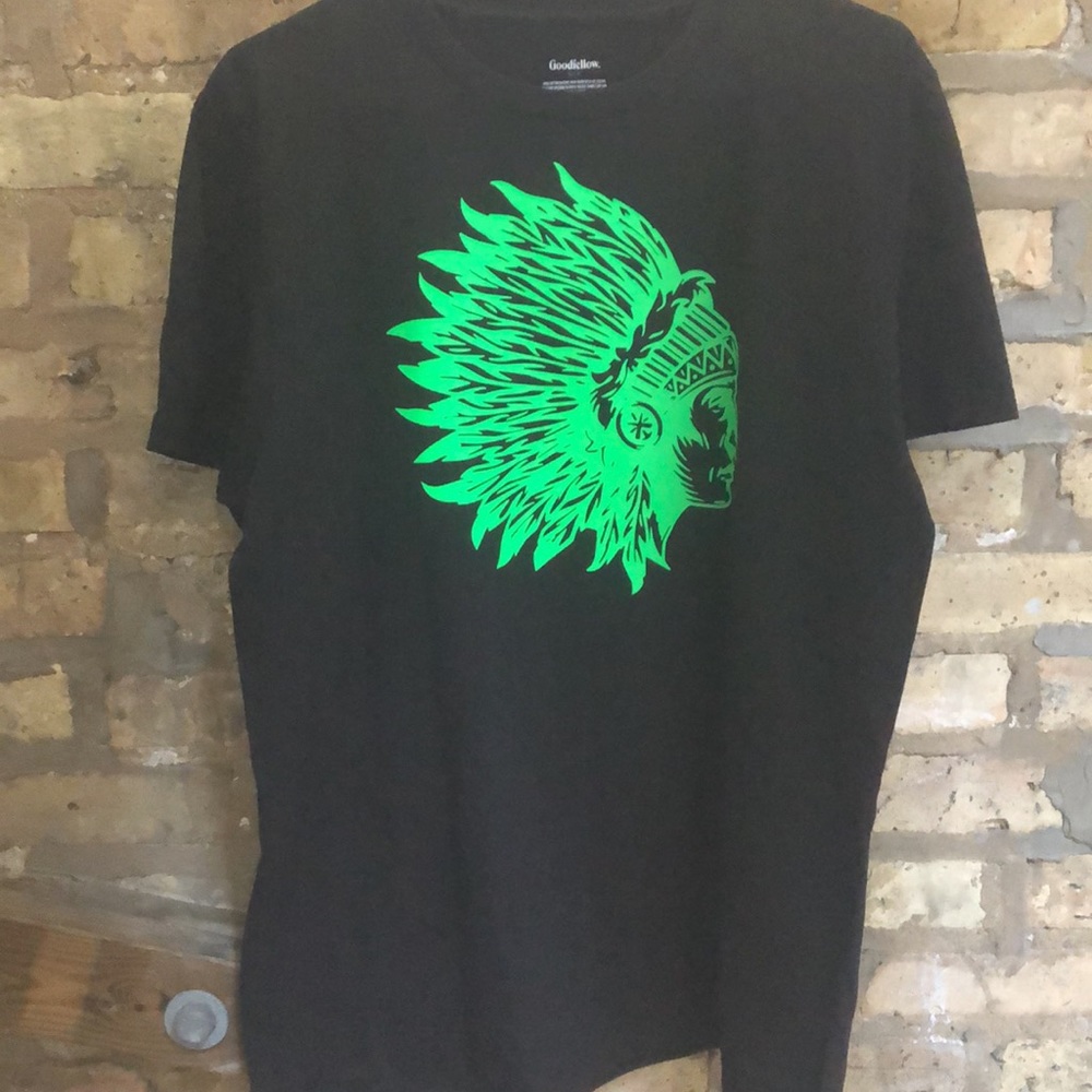 Glow in the Dark Indian Head Tee Shirt - Picture 2 of 2